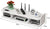 Suport router si accesorii, 3 compartimente, 20 x 60 cm