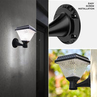 Lampa solara de perete, lumina calda si RGB, cu telecomanda, hexagonala, 6w - imagine 10