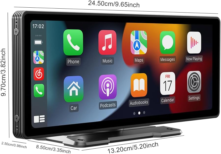 Navigatie Auto Portabila 10.26 inch HD - Wireless Apple Carplay - Android Auto, Bluetooth