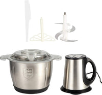 Tocator electric carne si legume, 4 lame inox, 2 viteze, capacitate mare, bol inox - imagine 11