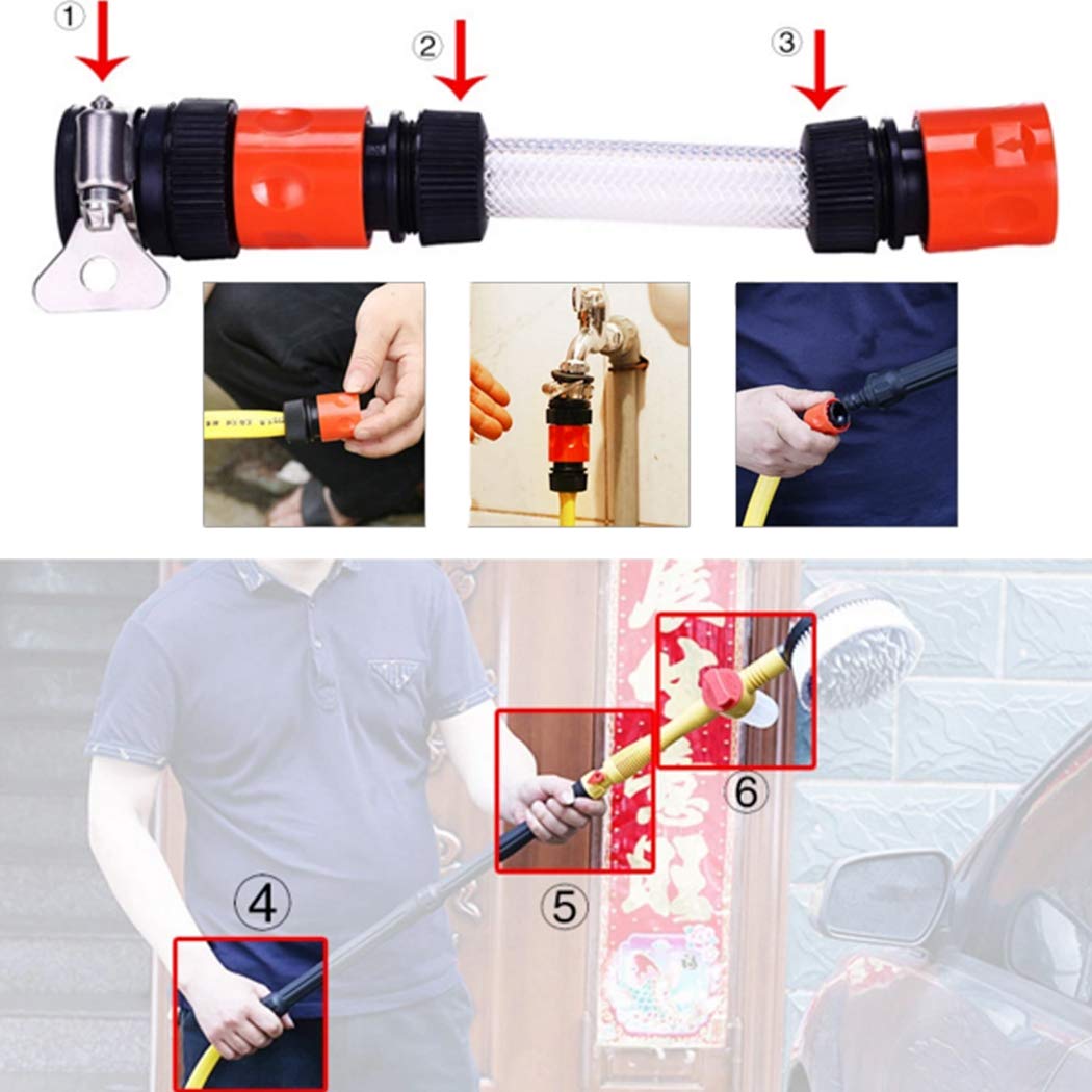 Perie Rotativa pentru Spalare Auto  – spumare automata, maner lung 100cm, curatare 360°, presiune ridicata