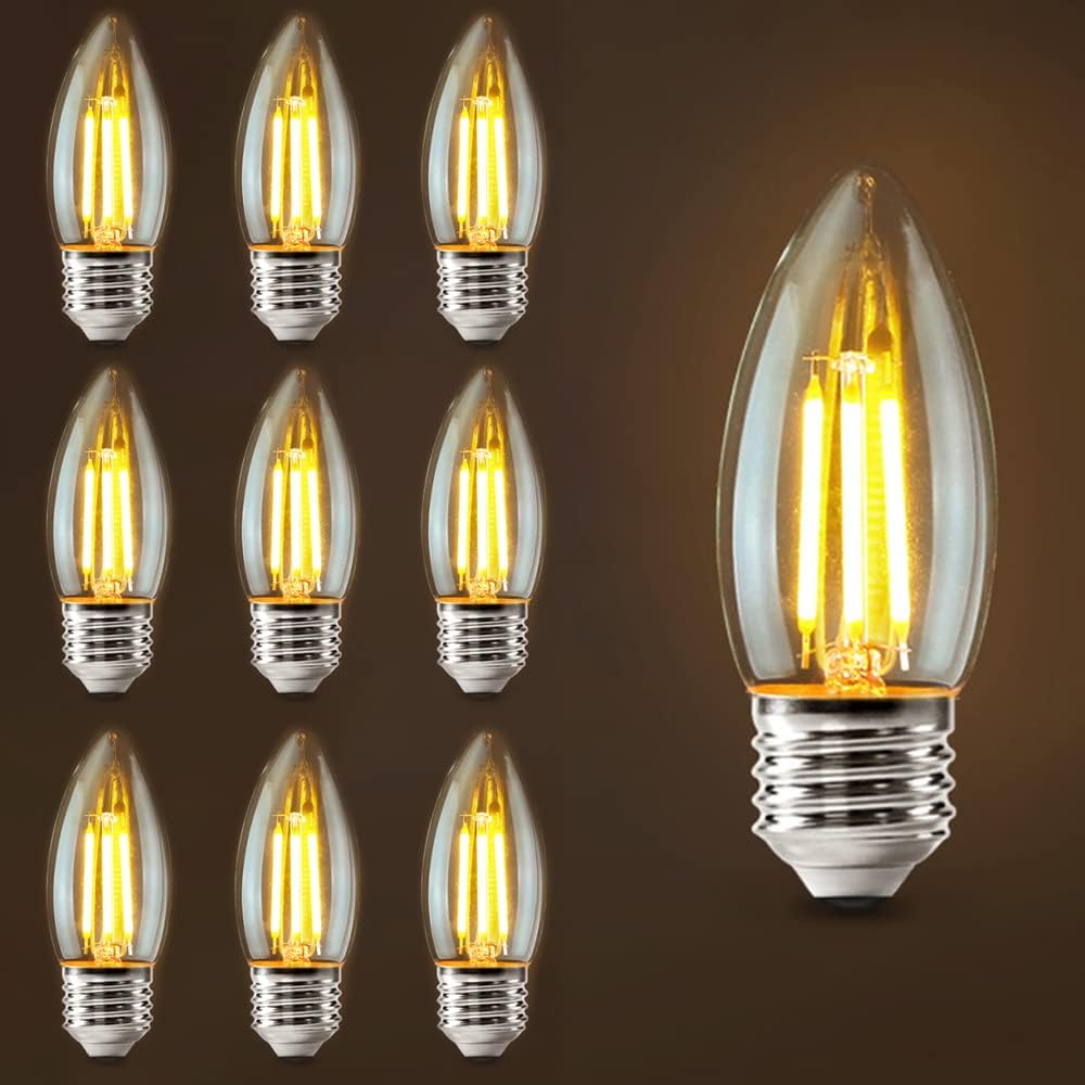 Bec LED vintage Edison cu filament C35 E27/4W/230V 2700K