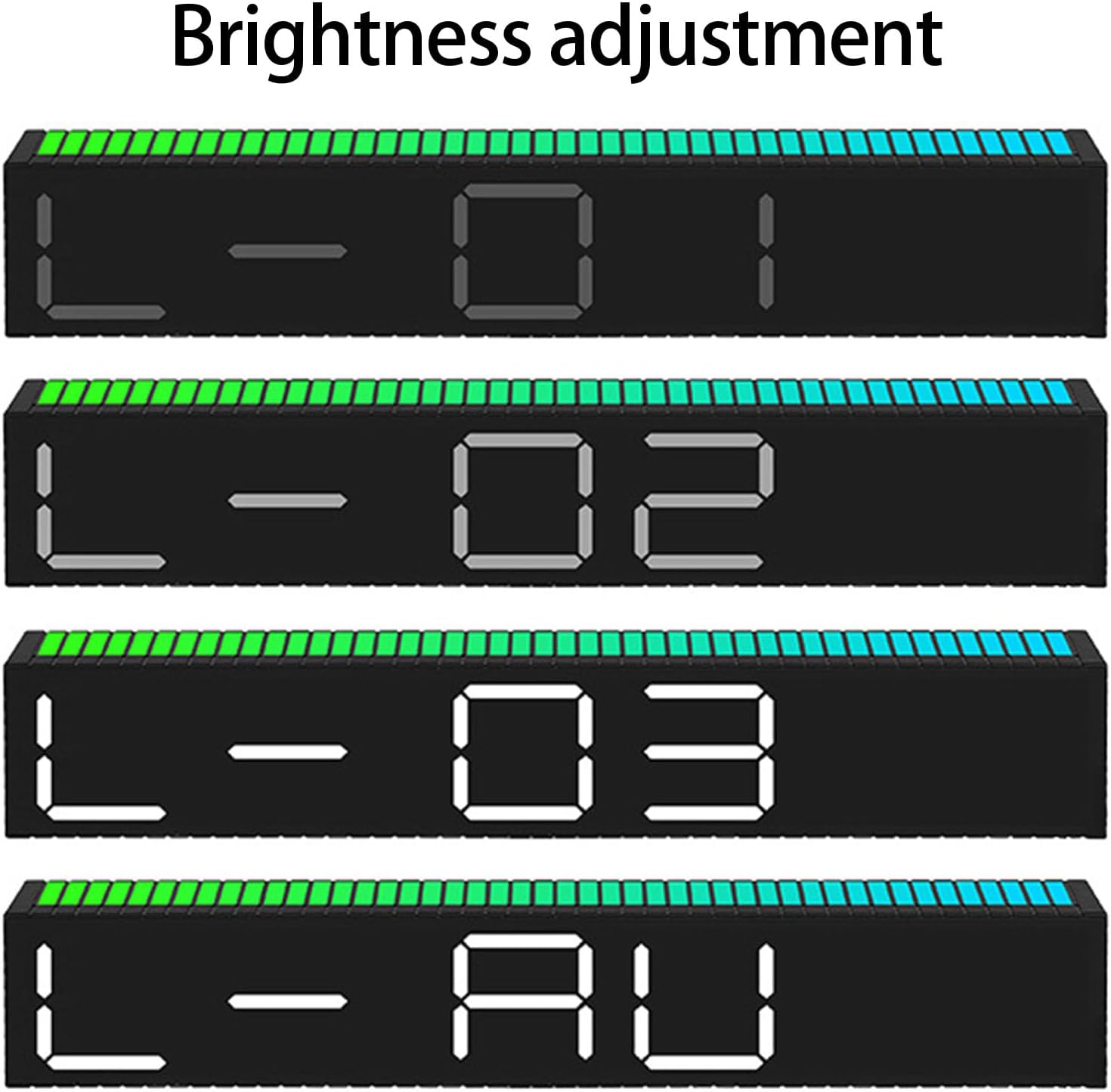 Ceas Electronic LED cu 2 Moduri de Afișare 9 Culori  si Functie Pickup Reactiva la Sunet
