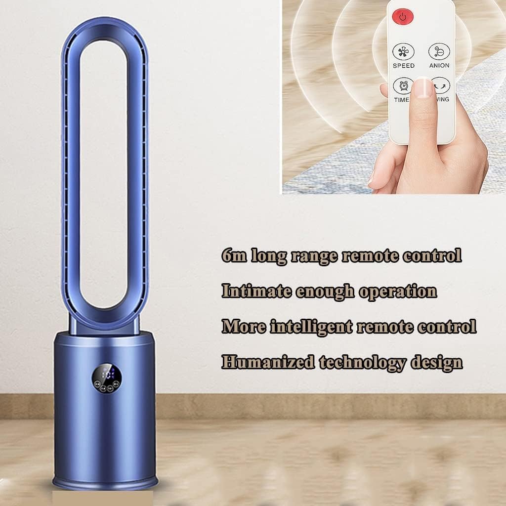 Ventilator fara pale cu purificare HEPA si telecomanda – 3 viteze, oscilatie 120°, design modern