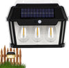 Lampa solara cu 3 becuri de perete LED cu senzor de miscare