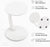Masuta de cafea rotunda cu roti, din PAL melaminat – 38 cm diametru, 56 cm inaltime