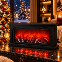 Șemineu Electric Decorativ cu Efect de Flacără LED – 40 × 20 × 10 cm - detaliu produs