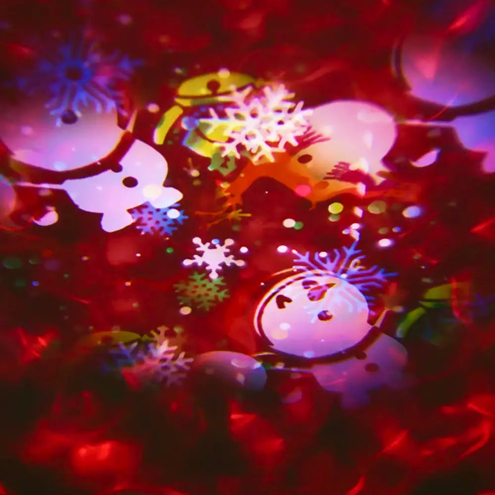 Proiector Craciun tip Casuta cu 5 Diapozitive Interschimbabile, USB