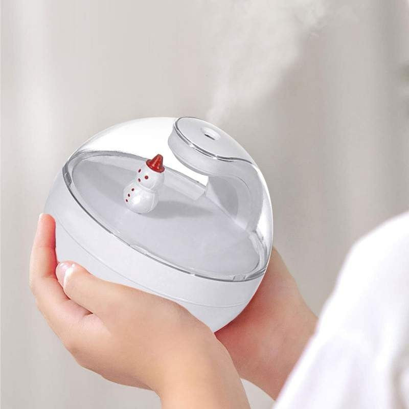 Umidificator Om De Zapada, Purificator Aer, Capacitate 220 ml, Alb