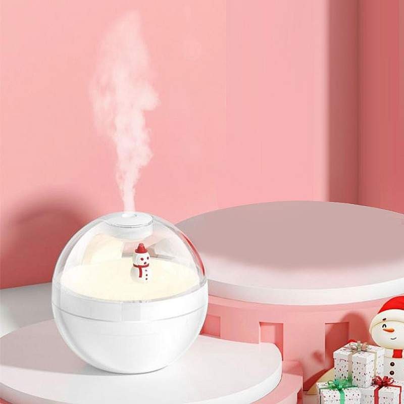 Umidificator Om De Zapada, Purificator Aer, Capacitate 220 ml, Alb