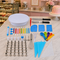 Set cofetarie decorat tort profesional, 66 piese cu sabloane pentru ornarea/decorarea prajiturilor