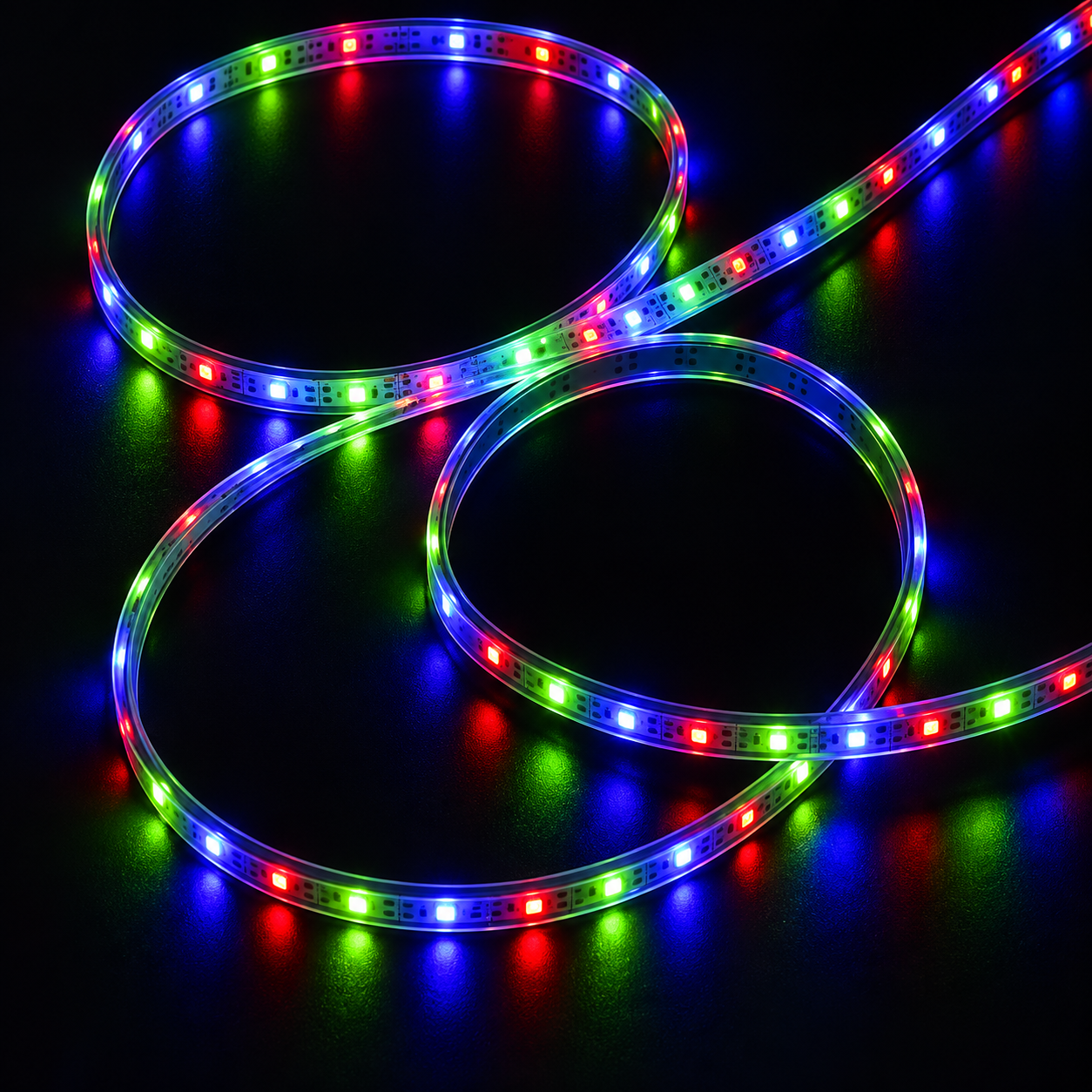 Set Banda LED RGB 60 LED/m cu Panou Solar Rola 5 Metri Iluminare Decorativa - detaliu produs