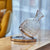 Decantor de vin rotativ de lux, din sticlă transparentă, set elegant pentru iubitorii de vin