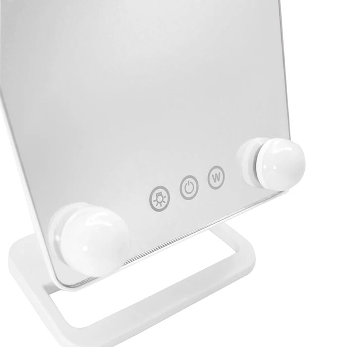 Oglinda de Toaleta cu 4 Lumini LED Control Tactil 3 Culori Lumina Alb 30x18cm - detaliu produs