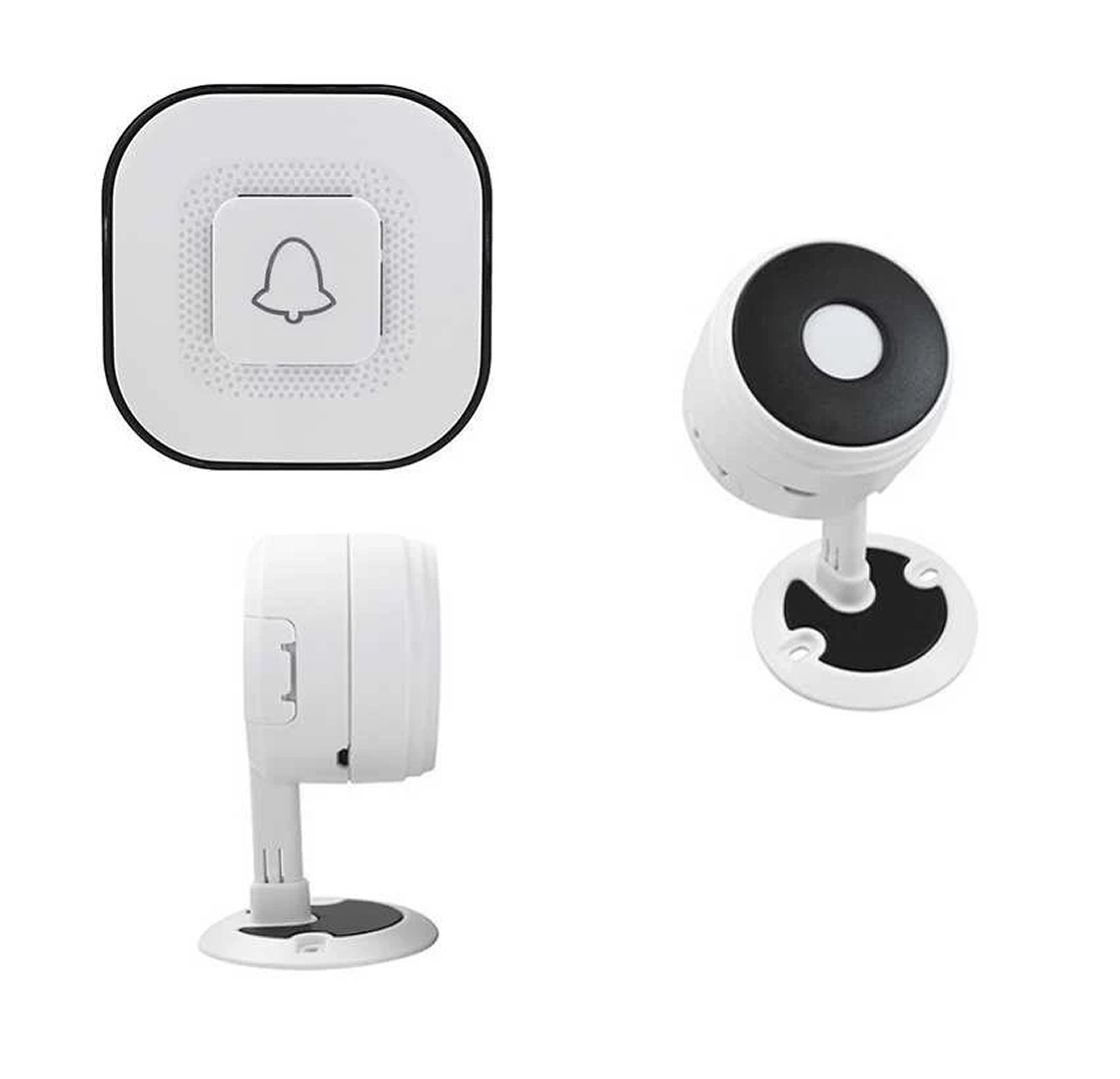 Alarma cu senzor de miscare si sonerie fara fir pentru intrare/iesire, detectie 12 m, volum 110 dB