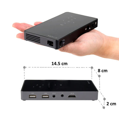 Mini videoproiector 4K, portabil, telecomanda, UHD, Andowl Y8