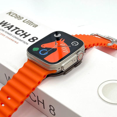 Ceas Smartwatch KD99 Ultra Watch, 2.0" IPS Full Touch, incarcare magnetica, apel Bluetooth, bratara, monitor de sanatate, unisex