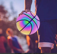 Minge Basketball reflectorizanta, design holografic, 24.5 cm - imagine 2