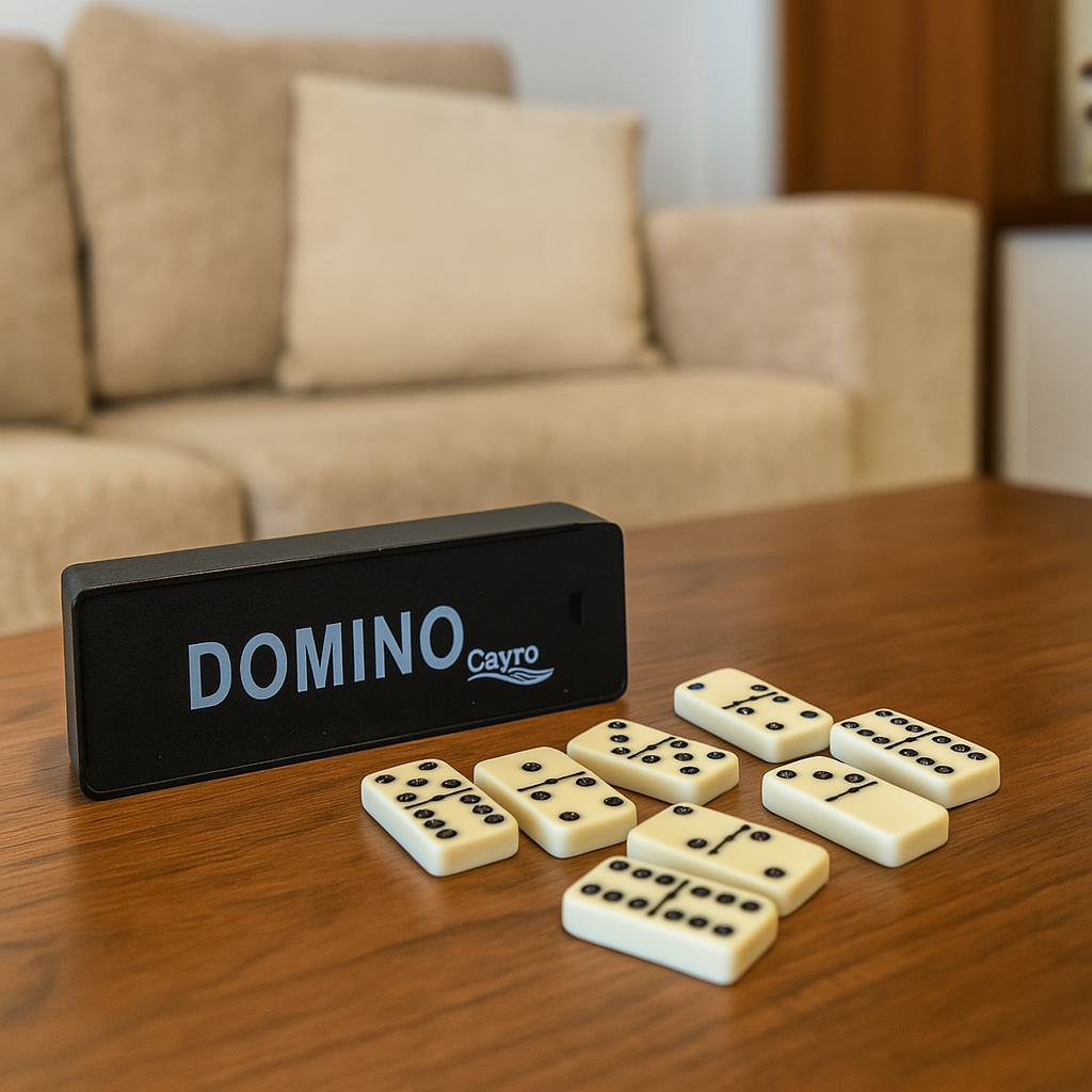Joc Domino Clasic Cayro 28 piese cu insertie de metal