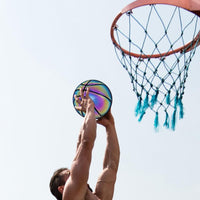 Minge Basketball reflectorizanta, design holografic, 24.5 cm - imagine 3