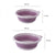 Set 2 ligheane pliabile (6L + 4L) cu suport autoadeziv pentru baie, voiaj, bebelus, compact, 39/35 cm