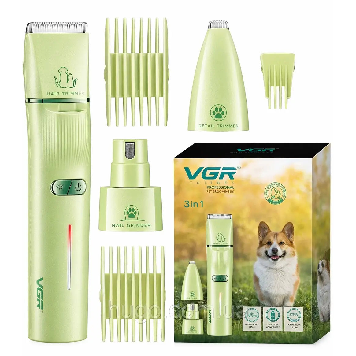 Masina de tuns cu acumulator 3 în 1 VGR V-219 pentru animale de companie