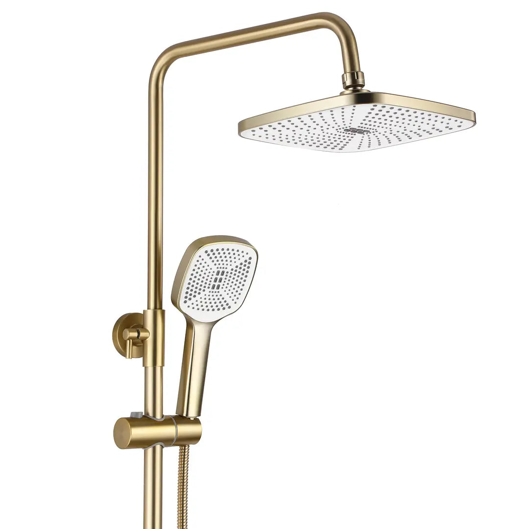 Coloana Dus Inox Crom Rotunda Montaj Perete Baie 20cm - detaliu produs