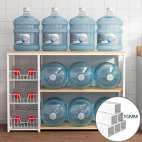 Raft de bucatarie, suport pentru cuptorul cu microunde, cosuri de sarma, 80cm/120cm - imagine 7