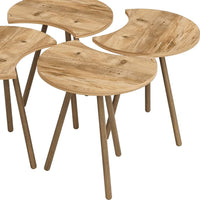 Set 4 Masute multifunctionale, utilizare individuala sau combinata, 48 x 77 x 77 cm - imagine 11