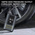 Pompa aer auto electrica, afisaj digital LCD, Lanterna LED, Portabila, Reincarcare USB C, baterie 4000 mAh, Manometru digital, 120 W, sundiguer, Negru