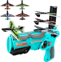 Pistol lansator de avioane de jucarie, 3 avioane incluse - imagine 3