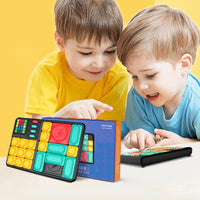 Joc Klotski de gandire logica, blocuri magnetice, slide game, electronic cu sistem AI integrat - imagine 3