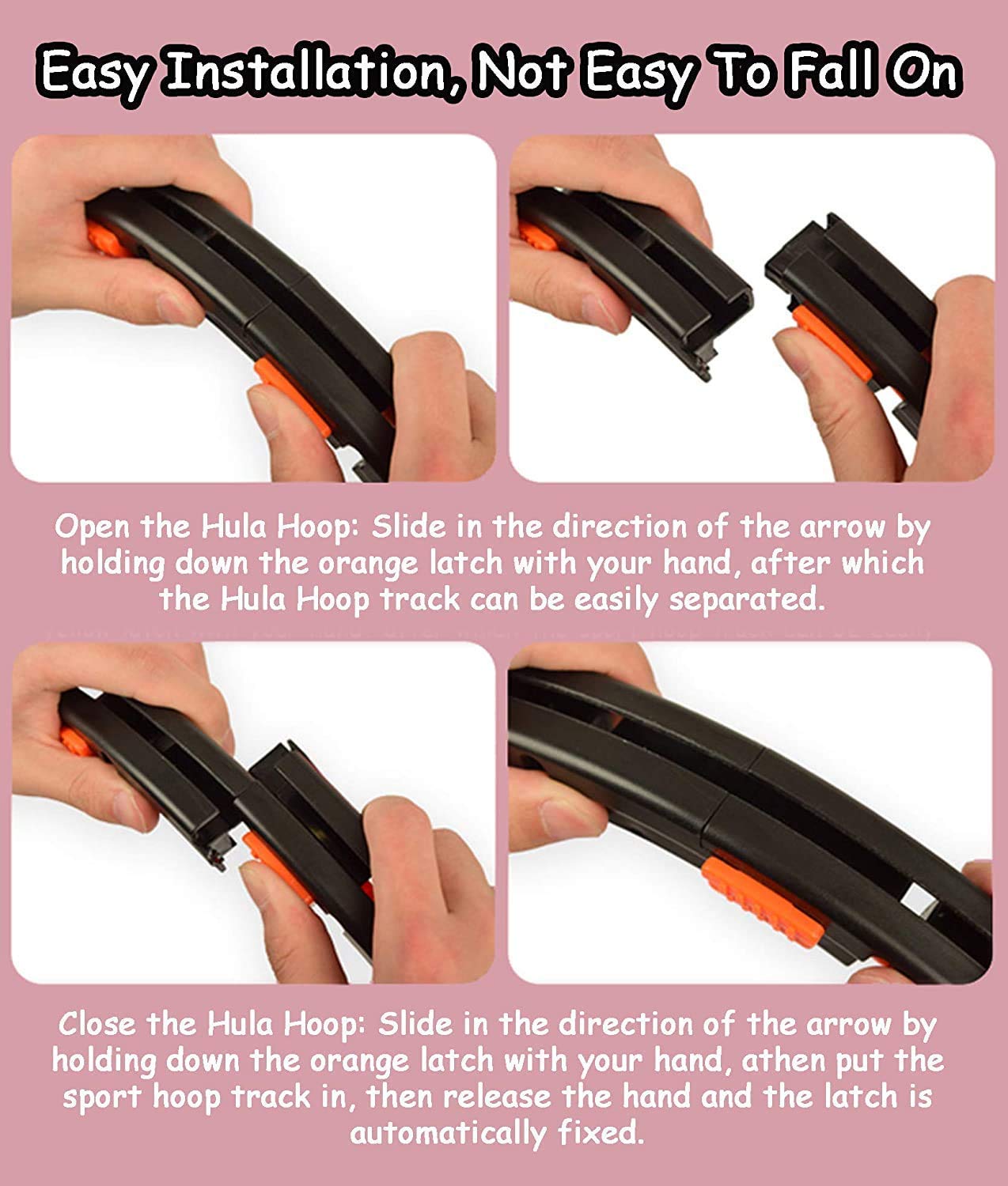 Cerc de Antrenament Fitness pentru Tonifiere Corporala, circumferinta reglabila si functie de masurare a rotatiilor