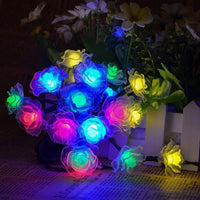 Instalatie solara 50 led, pentru exterior, model floricele, IP 44 - imagine 3
