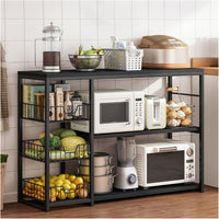 Raft de bucatarie, suport pentru cuptorul cu microunde, cosuri de sarma, 80cm/120cm - imagine 2