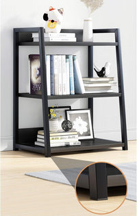 Biblioteca moderna tip scara, cadru metalic și blat MDF, 4 sau 5 rafturi - imagine 11