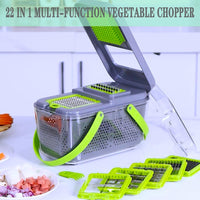 Razatoare multifunctionala pentru fructe si legume, 22 piese, lame din otel inoxidabil - imagine 5