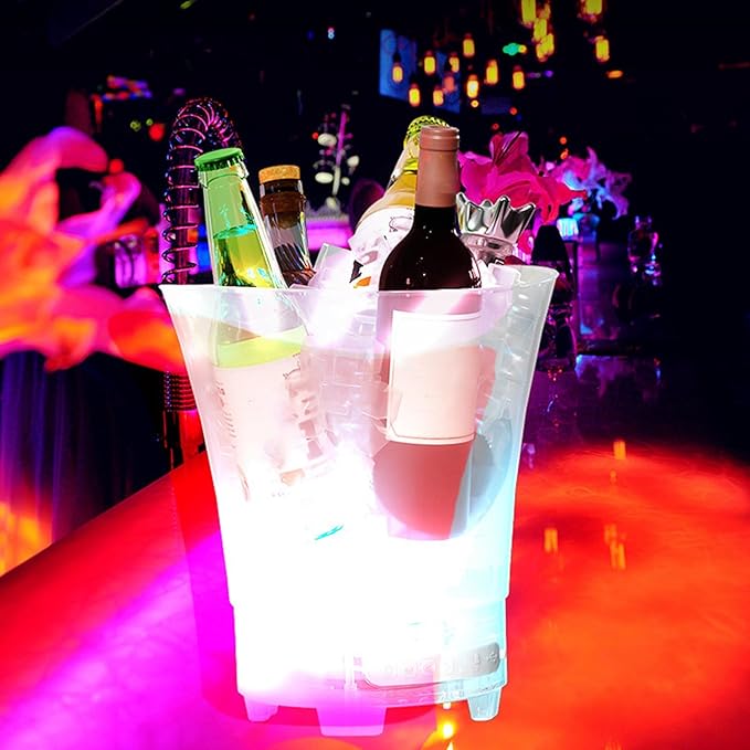 Frapiera gheata 7L cu iluminare LED si boxa wireless reincarcabila