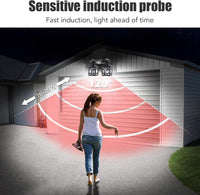 Lampa solara dubla pentru perete cu senzor de miscare si telecomanda 192 LED, JD-2219A - imagine 10