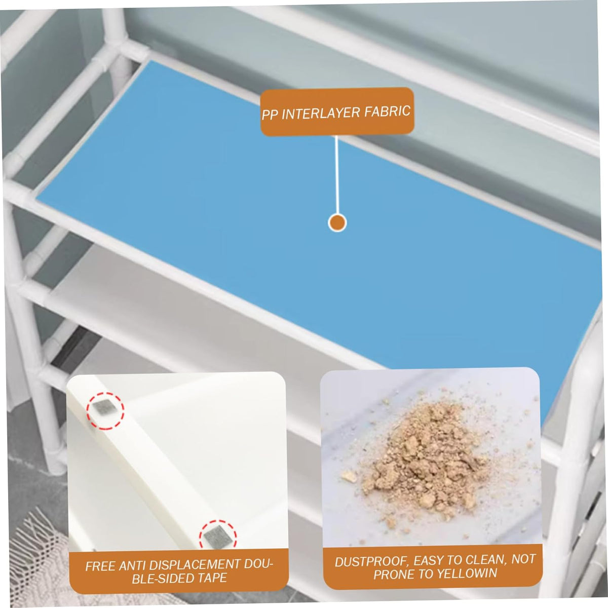 Cuier cu raft pantofi pe 4 niveluri si 8 carlige duble, suport haine si incaltaminte  pentru hol