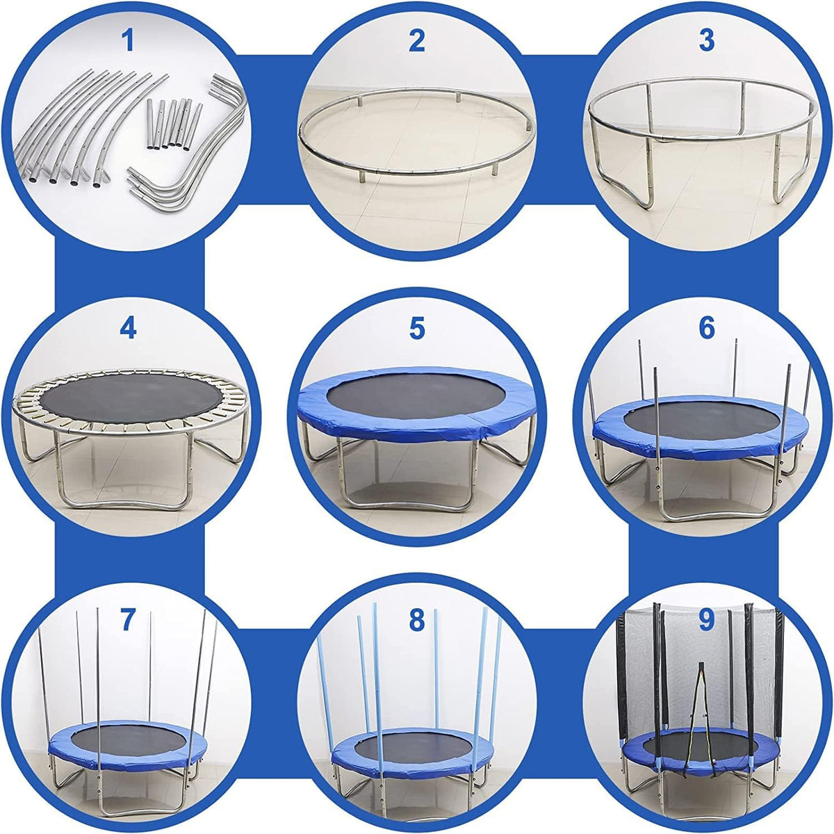 Trambulina cu plasa de siguranta, diametru 183 cm, 3 ani+