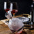 Decantor de vin rotativ de lux, din sticlă transparentă, set elegant pentru iubitorii de vin