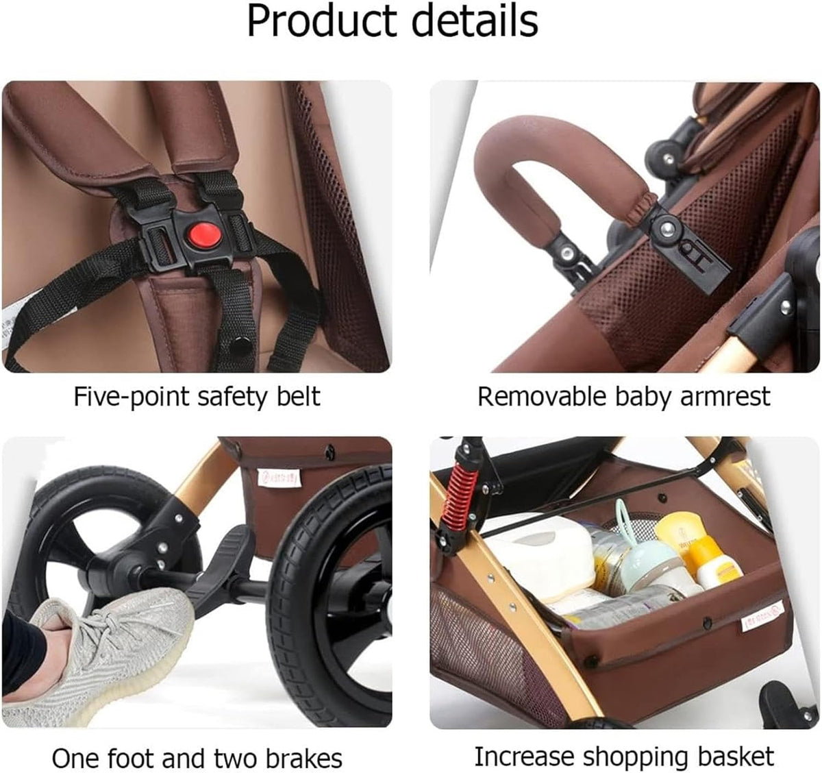 Carucior pliabil pentru copii, 3 în 1, Multifunctional – Landou, Scaun Auto si Carucior Sport
