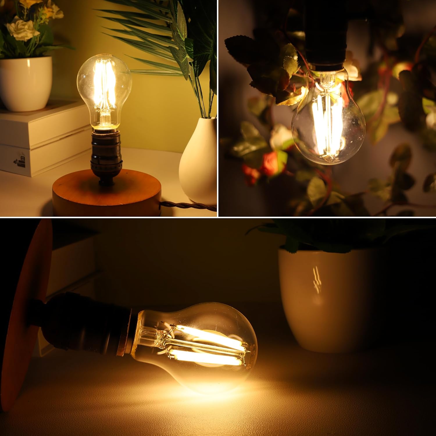 Bec LED vintage cu filament A60 E27/4W/230V 2700K