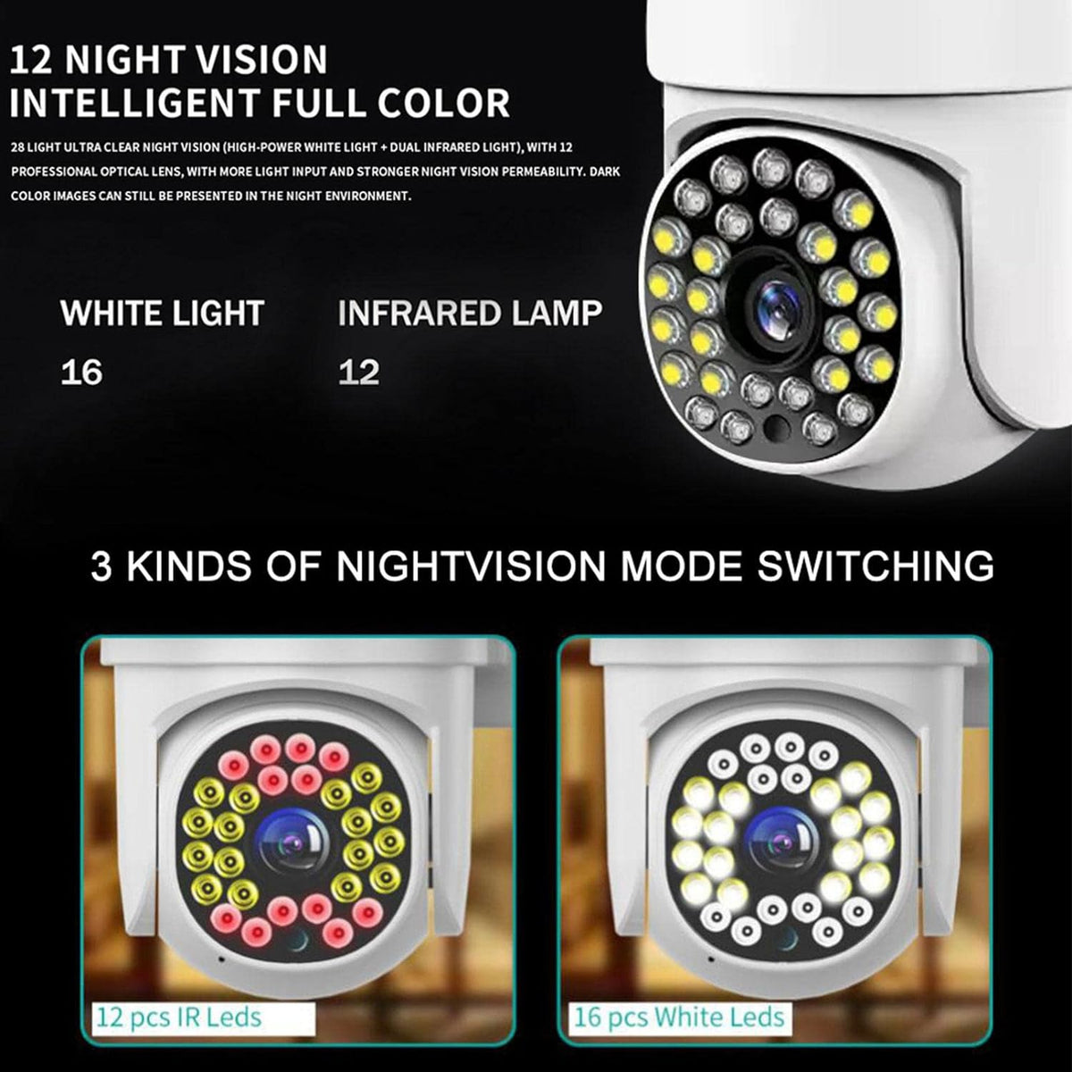 Camera de supraveghere, WIFI, IP66, HD WIRELESS, 2 MP, 1920 X 1080 Pixeli, card 32Gb inclus