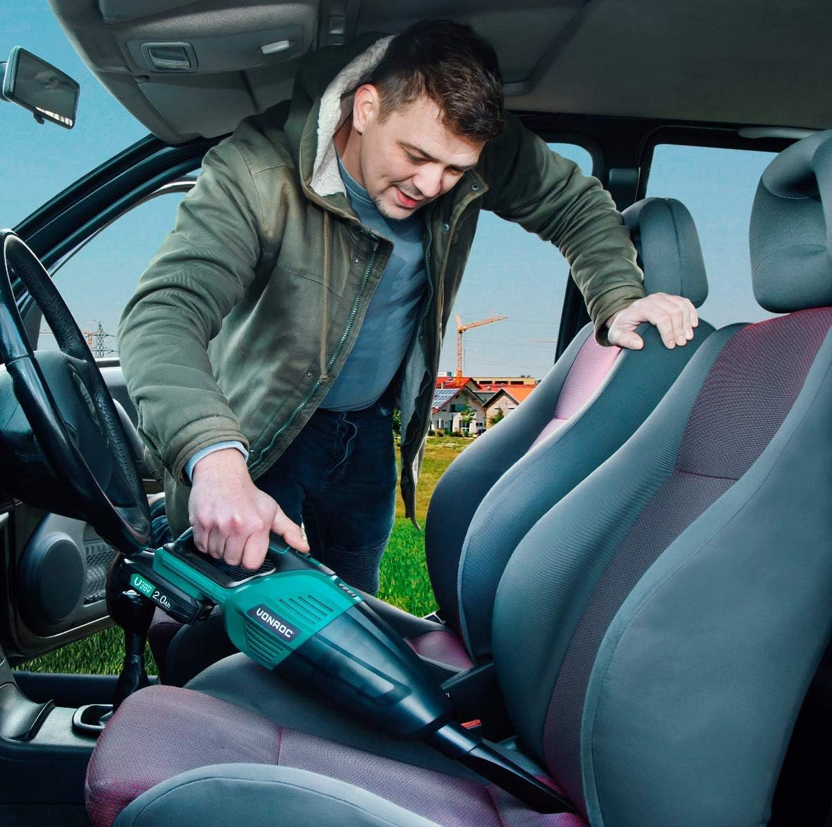 Aspirator de mana Leihmann S2 VC503DC rezervor 500ml nivel sunet 76dB 2 acumulatori 48V si un incarcator rapid incluse