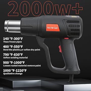 Suflanta aer cald tip pistol 2000W, 2 viteze 230V 600 °C