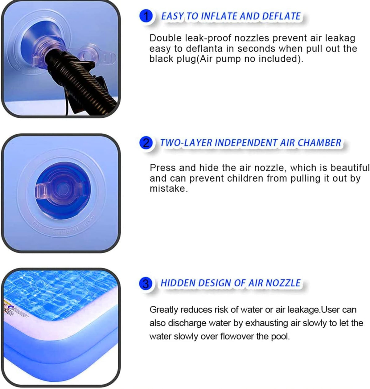 Piscina exterioara gonflabila 2 sau 3 inele, Family Pool