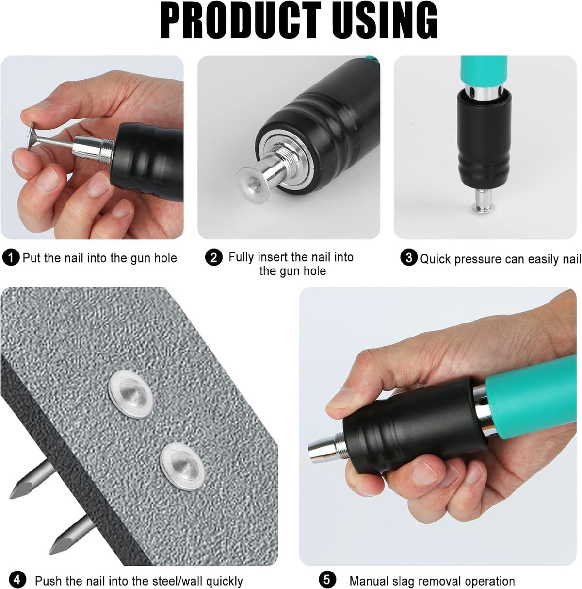 RESIGILAT - Pistol manual pentru fixarea cuielor pe perete