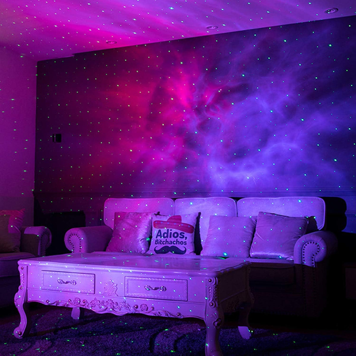 Proiector de stele LED 3D Aurora, Lampa de veghe pentru copii, Telecomanda